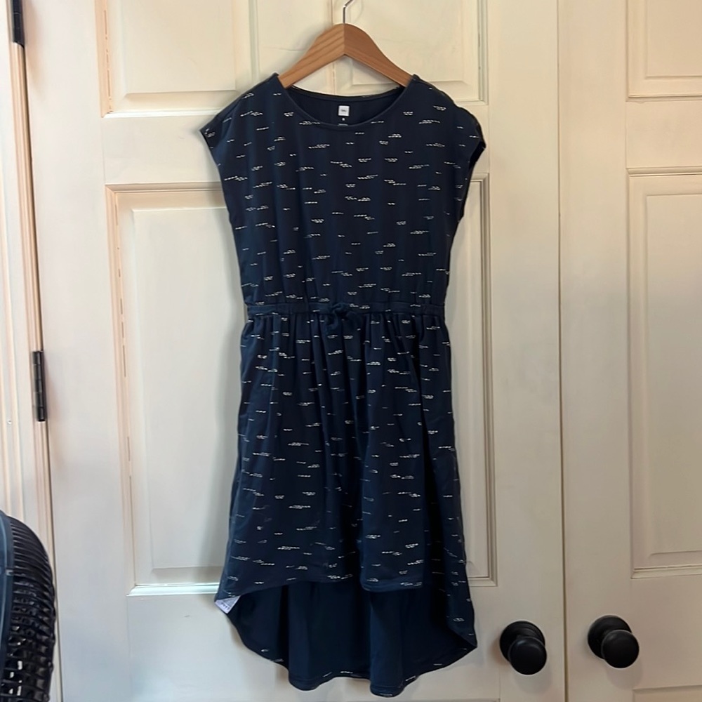 Tea Collection Navy Blue Hi-Low Dress 8